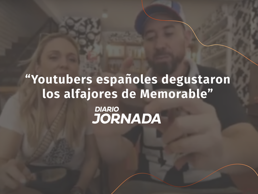 Youtubers españoles degustaron los alfajores de Memorable