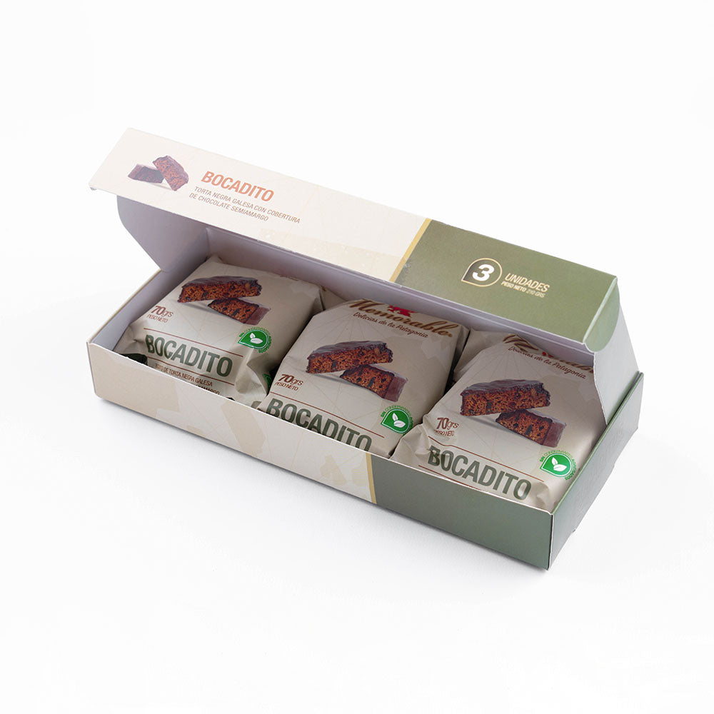 Caja de Bocaditos Torta Galesa - 3 Unidades