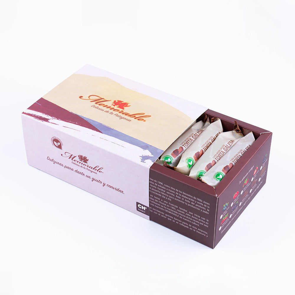 Caja de Porciones de Torta Galesa - 8 unidades